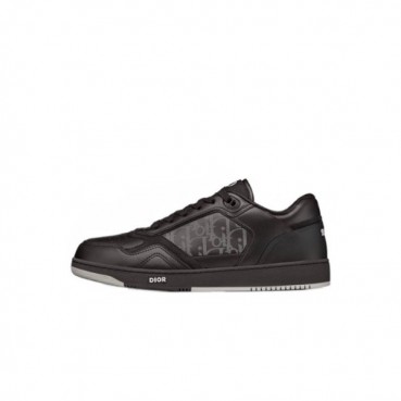 디올 남/녀 블랙 스니커즈 - Dior Unisex Black Sneakers 