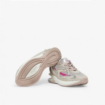 펜디 남/녀 베이지 스니커즈 - Fendi Unisex Beige Sneakers 