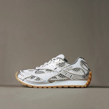 보테가베네타 남/녀 오르빗 스니커즈 - Bottega Veneta Unisex Silver Sneakers 