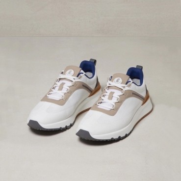 브루넬로쿠치넬리 남성 화이트 스니커즈 - Brunello Cucinelli Mens White Sneakers 