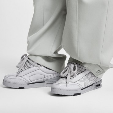 루이비통 남성 아이보리 스니커즈 - Louis vuitton Mens Ivory Sneakers 