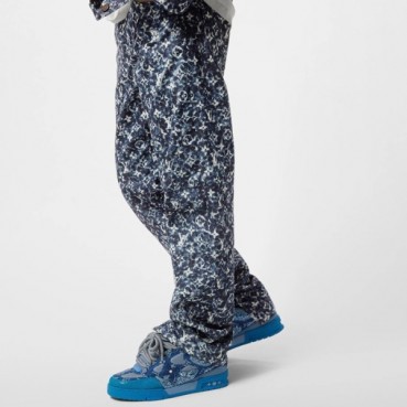 루이비통 남성 블루 스니커즈 - Louis vuitton Mens Blue Sneakers 