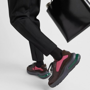 프라다 남성 핑크 스니커즈 - Prada Mens Pink Sneakers 