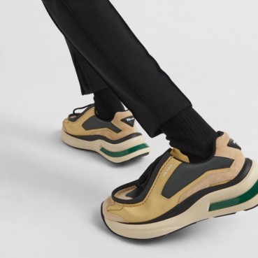 프라다 남성 옐로우 스니커즈 - Prada Mens Yellow Sneakers 
