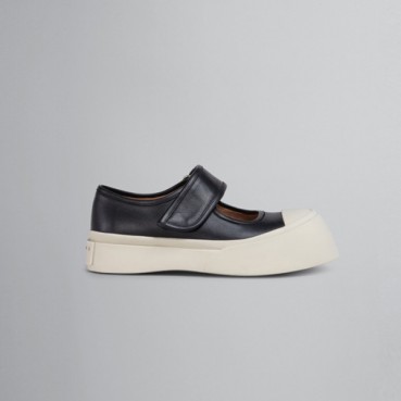 마르니 여성 나파 가죽 메리제인 스니커즈 【매장100만원대】 - Marni Womens Black Sneakers 