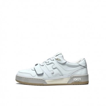 펜디 남/녀 이니셜 화이트 스니커즈 - Fendi Unisex White Sneakers 
