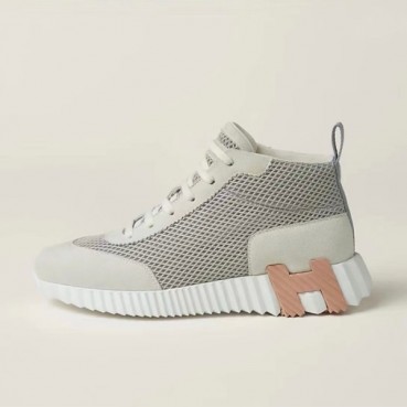 에르메스 남/녀 그레이 하이탑 스니커즈 - Hermes Unisex Gray Sneakers 
