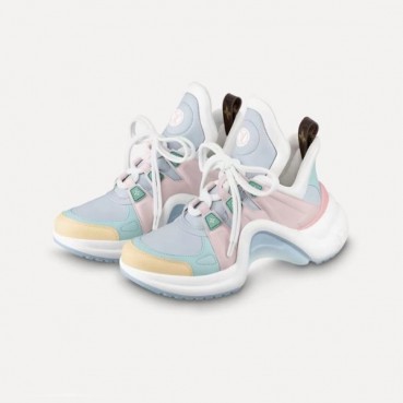 루이비통 여성 핑크 스니커즈 - Louis vuitton Womens Pink Sneakers 