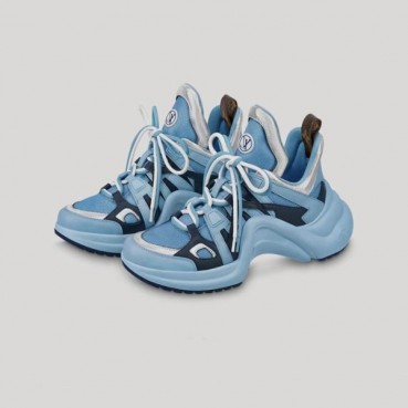 루이비통 여성 블루 스니커즈 - Louis vuitton Womens Blue Sneakers 