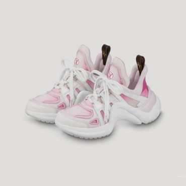 루이비통 여성 핑크 스니커즈 - Louis vuitton Womens Pink Sneakers 