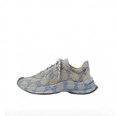 구찌 남/녀 GG 블루 라이톤 - Gucci Unisex Blue Sneakers