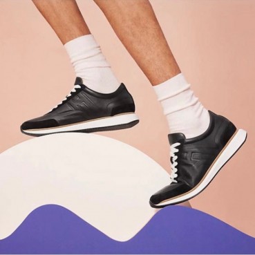 에르메스 남성 블랙 스니커즈 - Hermes Mens Black Sneakers 