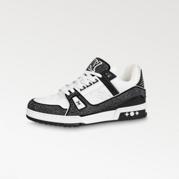 루이비통 남/녀 블랙 스니커즈 - Louis vuitton Unisex Black Sneakers 