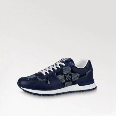 루이비통 남성 네이비 스니커즈 - Louis vuitton Mens Navy Sneakers 