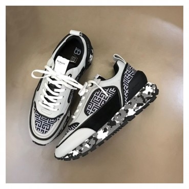 발망 남성 트렌디 블랙 스니커즈 - Balmain Mens Black Sneakers 