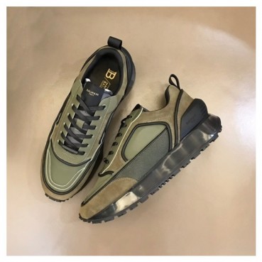 발망 남성 트렌디 카키 스니커즈 - Balmain Mens Khaki Sneakers 