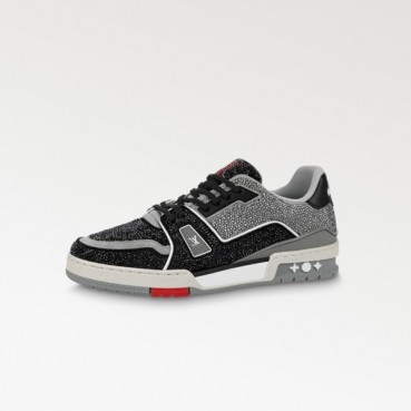 루이비통 남/녀 블랙 스니커즈 - Louis vuitton Unisex Black Sneakers 
