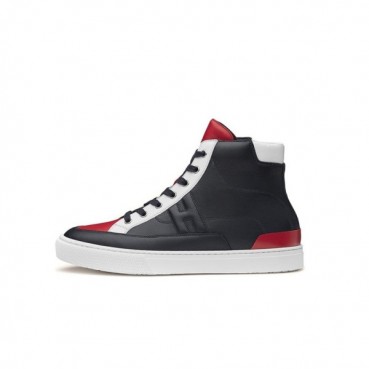 에르메스 남/녀 블랙 하이탑 스니커즈 - Hermes Unisex Black Sneakers 