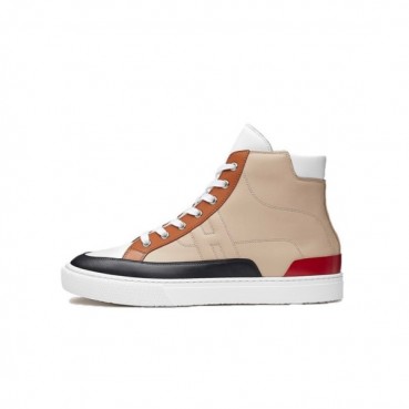 에르메스 남/녀 베이지 하이탑 스니커즈 - Hermes Unisex Beige Sneakers 