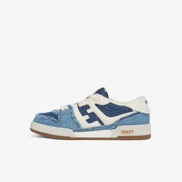 펜디 남성 이니셜 블루 스니커즈 - Fendi Mens Blue Sneakers 