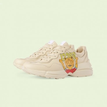 구찌 남/녀 아이보리 라이톤 - Gucci Unisex Ivory Sneakers