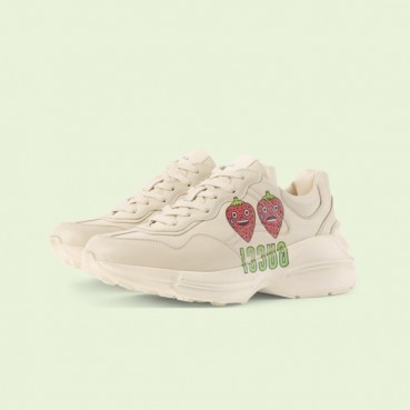 구찌 남/녀 아이보리 라이톤 - Gucci Unisex Ivory Sneakers
