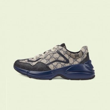 구찌 여성 네이비 라이톤 - Gucci Womens Navy Sneakers