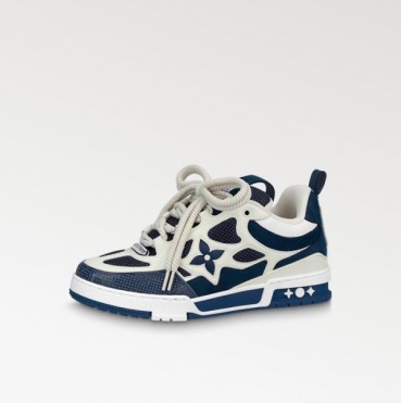 루이비통 남성 네이비 스니커즈 - Louis vuitton Mens Navy Sneakers 