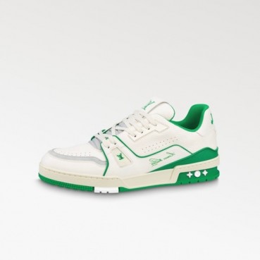루이비통 남성 그린 스니커즈 - Louis vuitton Mens Green Sneakers 