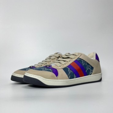 구찌 남/녀 블루 스니커즈 - Gucci Unisex Blue Sneakers