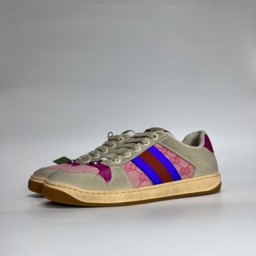구찌 남/녀 퍼플 스니커즈 - Gucci Unisex Purple Sneakers