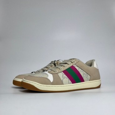 구찌 남/녀 베이지 스니커즈 - Gucci Unisex Beige Sneakers