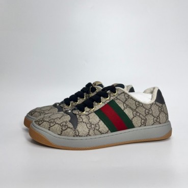 구찌 남/녀 그레이 스니커즈 - Gucci Unisex Gray Sneakers