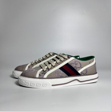 구찌 남/녀 그레이 스니커즈 - Gucci Unisex Gray Sneakers