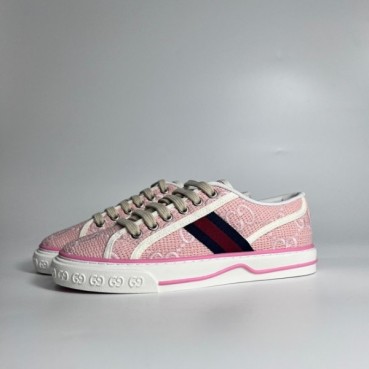구찌 남/녀 핑크 스니커즈 - Gucci Unisex Pink Sneakers
