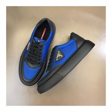 프라다 남성 블루 스니커즈 - Prada Mens Blue Sneakers 