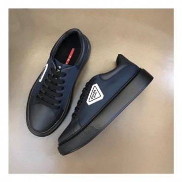 프라다 남성 네이비 스니커즈 - Prada Mens Navy Sneakers 