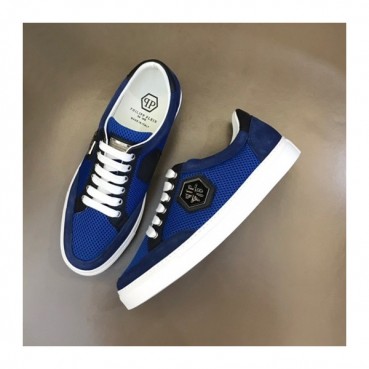 필립플레인 남성 모던 블루 스니커즈 - Philipp Plein Mens Blue Sneakers 