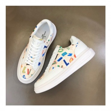 루이비통 남성 옐로우 스니커즈 - Louis vuitton Mens Yellow Sneakers 