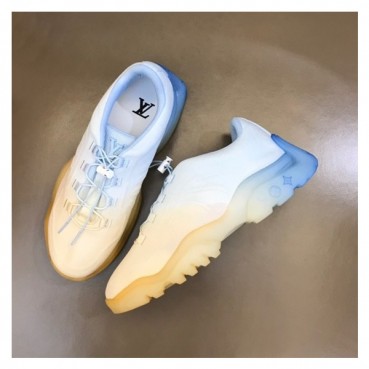 루이비통 남성 블루 스니커즈 - Louis vuitton Mens Blue Sneakers 