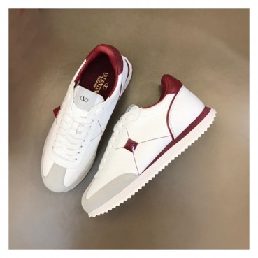 발렌티노 남성 모던 버건디 스니커즈 - Valentino Mens Burgundy Sneakers 