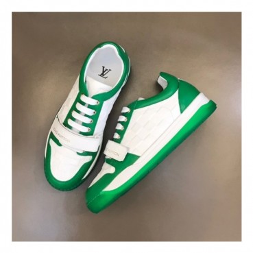 루이비통 남성 그린 스니커즈 - Louis vuitton Mens Green Sneakers 