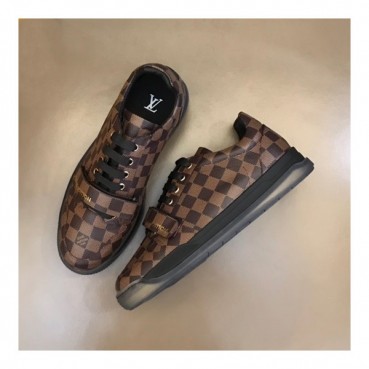 루이비통 남성 브라운 스니커즈 - Louis vuitton Mens Brown Sneakers 