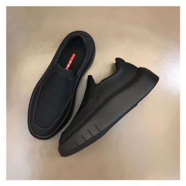 프라다 남성 블랙 스니커즈 - Prada Mens Black Sneakers 