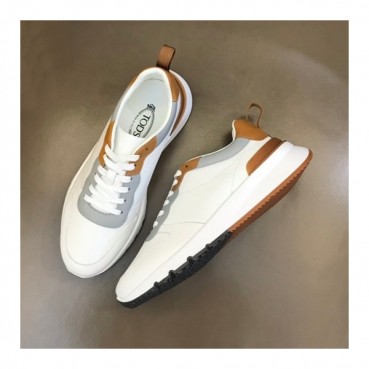 토즈 남성 베이직 화이트 스니커즈 - Tods Mens White Sneakers 
