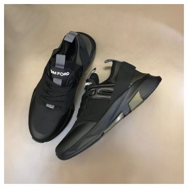 톰포드 남성 캐쥬얼 블랙 스니커즈 - Tom Ford Mens Black Sneakers 