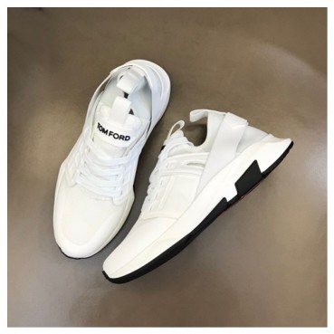 톰포드 남성 캐쥬얼 화이트 스니커즈 - Tom Ford Mens White Sneakers 