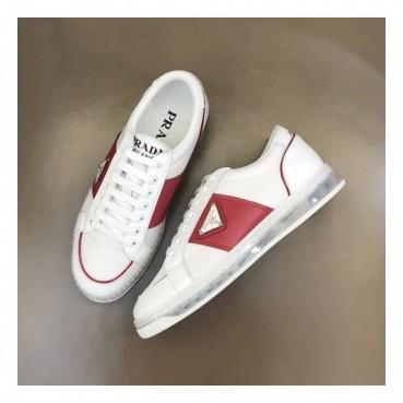 프라다 남성 레드 스니커즈 - Prada Mens Red Sneakers 