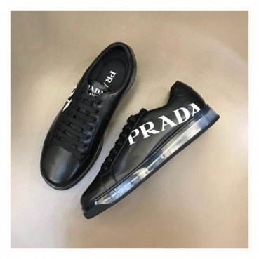 프라다 남성 블랙 스니커즈 - Prada Mens Black Sneakers 