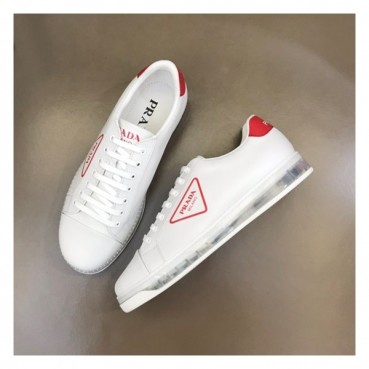 프라다 남성 레드 스니커즈 - Prada Mens Red Sneakers 